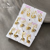 Alloy Electroplated Women's Elegant Flower Pattern Earrings