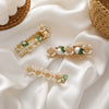 Alloy Electroplated Women's Plant Flower Style Duckbill Clip Hair Accessory