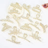 Alloy Electroplated Women's Rhinestone Pearl Hair Shark Clip With Bow Design