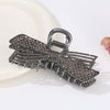 Alloy Electroplated Women's Rhinestone Pearl Hair Shark Clip With Bow Design