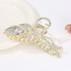 Alloy Electroplated Women's Rhinestone Pearl Hair Shark Clip With Bow Design