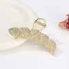 Alloy Electroplated Women's Rhinestone Pearl Hair Shark Clip With Bow Design
