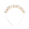 Alloy Electroplating Female Birthday Letter Headband
