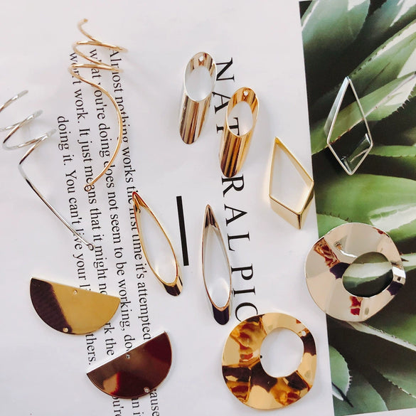 Alloy Electroplating Geometric Round Jewelry Accessories Earrings Pendant