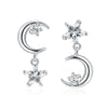 Alloy Electroplating Geometric Star Moon Tassel Women's Ear Jewelry