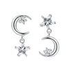 Alloy Electroplating Geometric Star Moon Tassel Women's Ear Jewelry