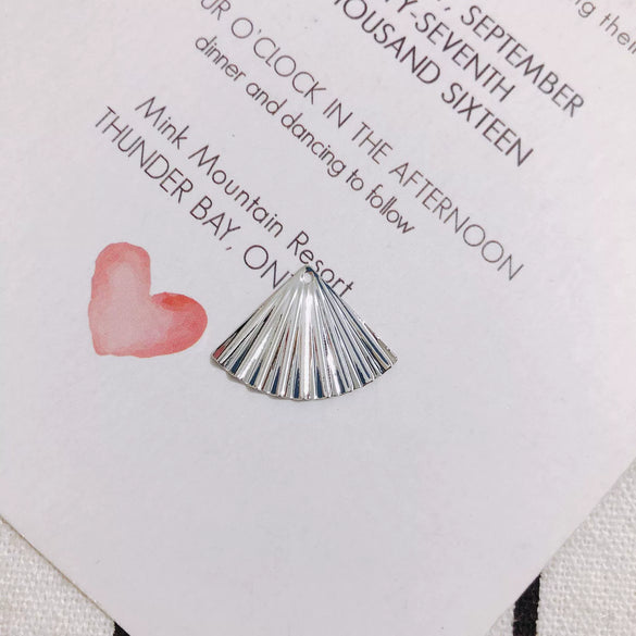 Alloy Electroplating Jewelry Accessories Fan Earring Material