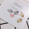 Alloy Electroplating Jewelry Accessories Fan Earring Material