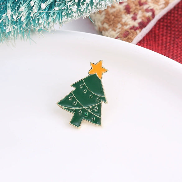 Alloy Elk And Leaves Pattern Brooch With Electroplating Vintage British Retro Style For Women