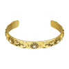 Alloy Embossed Diamond Sun And Moon Open Bracelet Electroplating Geometric Style