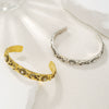 Alloy Embossed Diamond Sun And Moon Open Bracelet Electroplating Geometric Style