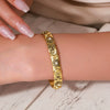 Alloy Embossed Diamond Sun And Moon Open Bracelet Electroplating Geometric Style
