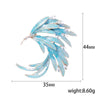 Alloy Enamel Flower Wing Women's Brooch With Electroplating
