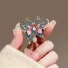 Alloy Enamel Painted Butterfly Women's Brooch With Electroplating