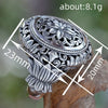 Alloy Exaggerated Distressed Plants And Flowers Ring