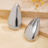 Alloy Exaggerated Geometric Dropshaped Electroplated Ear Studs Jewelry