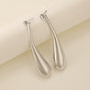 Alloy Exaggerated Punk Style Love Drop Bell Earrings And Necklace With Electroplating