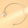 Alloy Exaggerated Punk Style Love Drop Bell Earrings And Necklace With Electroplating