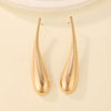 Alloy Exaggerated Punk Style Love Drop Bell Earrings And Necklace With Electroplating