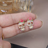 Alloy Exaggerated Punk Style Retro Cartoon Characters Rose Skull Microinlaid Women's Jewelry Earrings