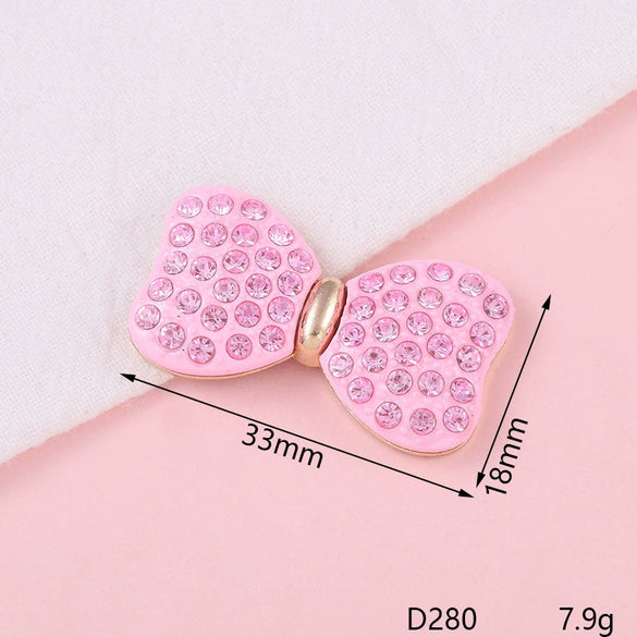 Alloy Fashion Bow Style Painted Mobile Phone Case Jewelry Accessories With Electroplating