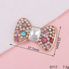 Alloy Fashion Bow Style Painted Mobile Phone Case Jewelry Accessories With Electroplating