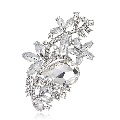 Alloy Fashion Flowers A Brooch  (White K Baaelan 008-F) Nhdr2673-White-K-Baaelan-008-F