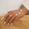 Alloy Fashion Geometric Cut Out Carved Ring Jewelry