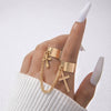 Alloy Fashion Geometric Cut Out Carved Ring Jewelry