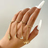Alloy Fashion Geometric Cut Out Carved Ring Jewelry