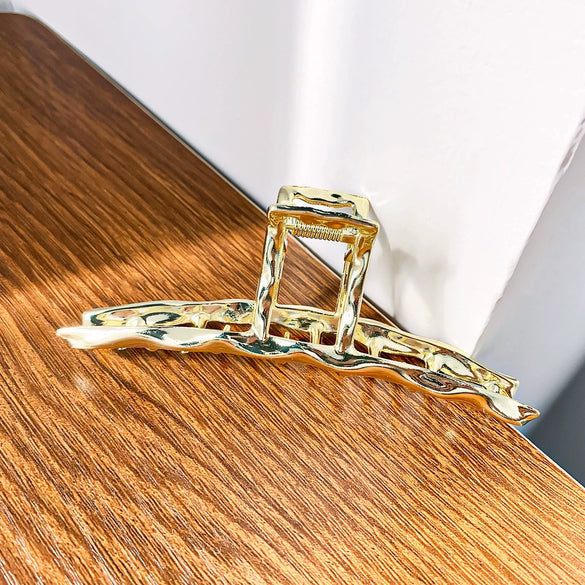 Alloy Fashion Geometric Handmade Metal Hair Grab Clip For Women