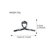 Alloy Fashion Geometric Handmade Metal Hair Grab Clip For Women