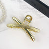 Alloy Fashion Geometric Handmade Metal Hair Grab Clip For Women