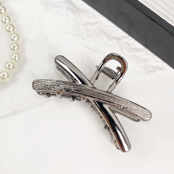 Alloy Fashion Geometric Handmade Metal Hair Grab Clip For Women