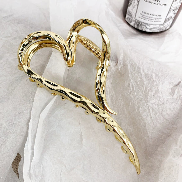 Alloy Fashion Geometric Handmade Metal Hair Grab Clip For Women