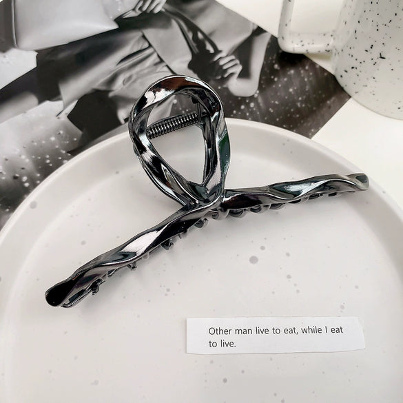 Alloy Fashion Geometric Handmade Metal Hair Grab Clip For Women