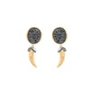 Alloy Fashion Retro Exaggerated Women's Earrings Necklace Set With Small Animal Patterns And Electroplating