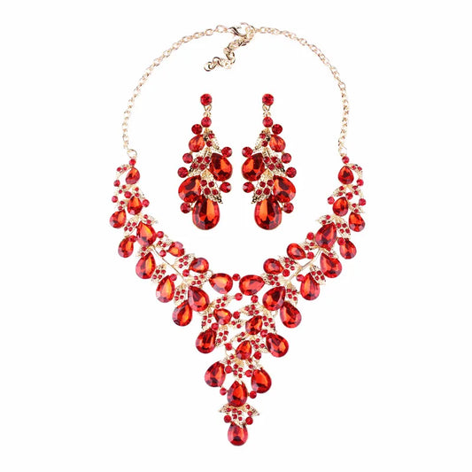 Alloy Fashion Sweetheart Necklace  (Red) Nhjq9901-Red