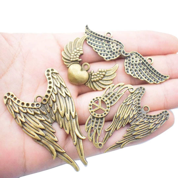Alloy Feather Wings Vintage Jewelry Accessories Plating