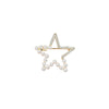 Alloy Fivepointed Star Cut Out Brooch Electroplated Simple Style Ladies Accessories