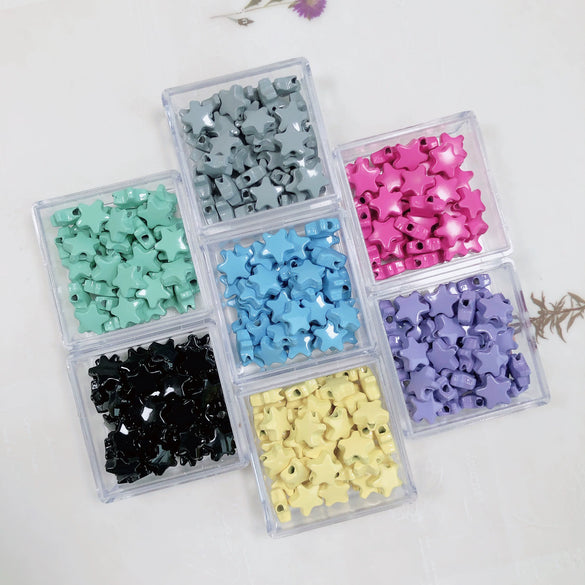 Alloy Fivepointed Star Straight Hole Environmental Protection Handmade Jewelry And Hair Accessories
