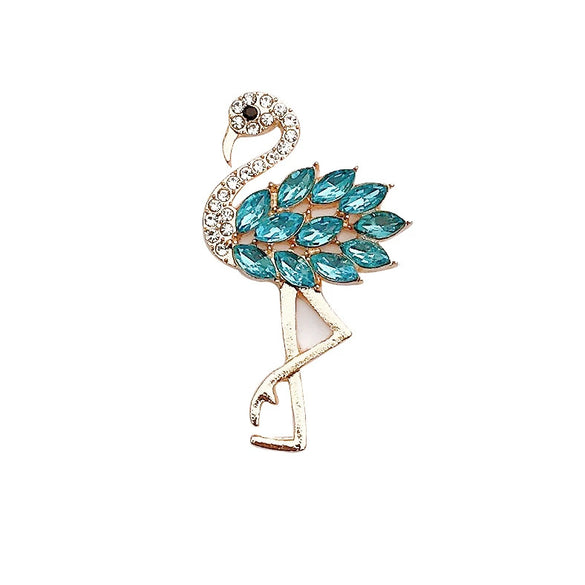 Alloy Flamingo Mobile Phone Shell And Clothing Accessories Electroplating For Women