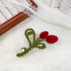 Alloy Flocking Tulip Heart Hairpin Handmade Women's Small Fresh Hair Accessories