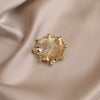 Alloy Flower Antirunning Brooch Electroplating Minimalist Women's Accessories