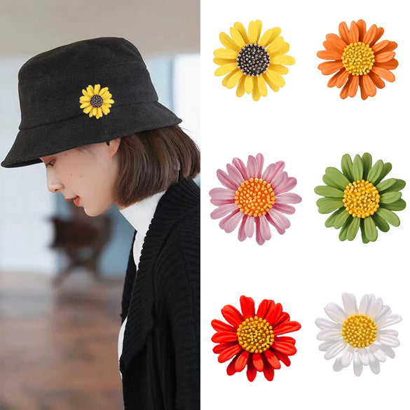 Alloy Flower Brooch And Pin Accessories With Electroplating For Women