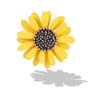Alloy Flower Brooch And Pin Accessories With Electroplating For Women