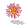 Alloy Flower Brooch And Pin Accessories With Electroplating For Women
