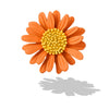 Alloy Flower Brooch And Pin Accessories With Electroplating For Women