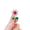 Alloy Flower Brooch Electroplated For Women Natural Style