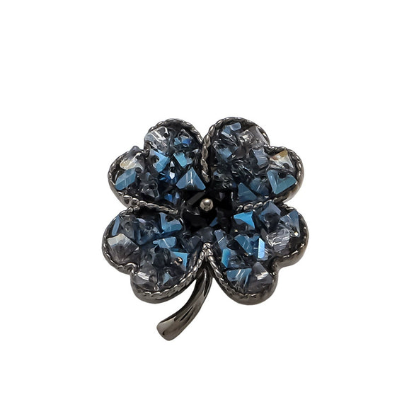 Alloy Flower Brooch For Women Natural Style Electroplated